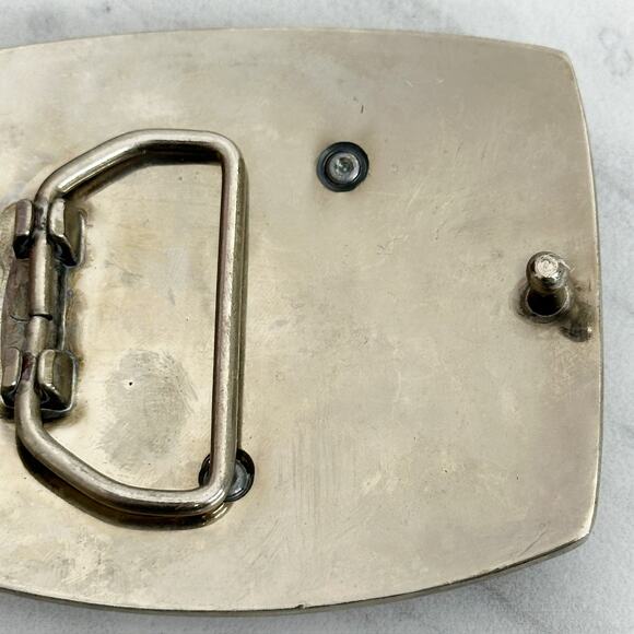 L Letter Initial Monogram Silver Tone Belt Buckle - Picture 14 of 14